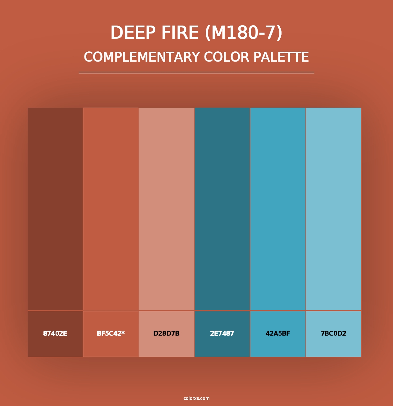 Deep Fire (M180-7) - Complementary Color Palette