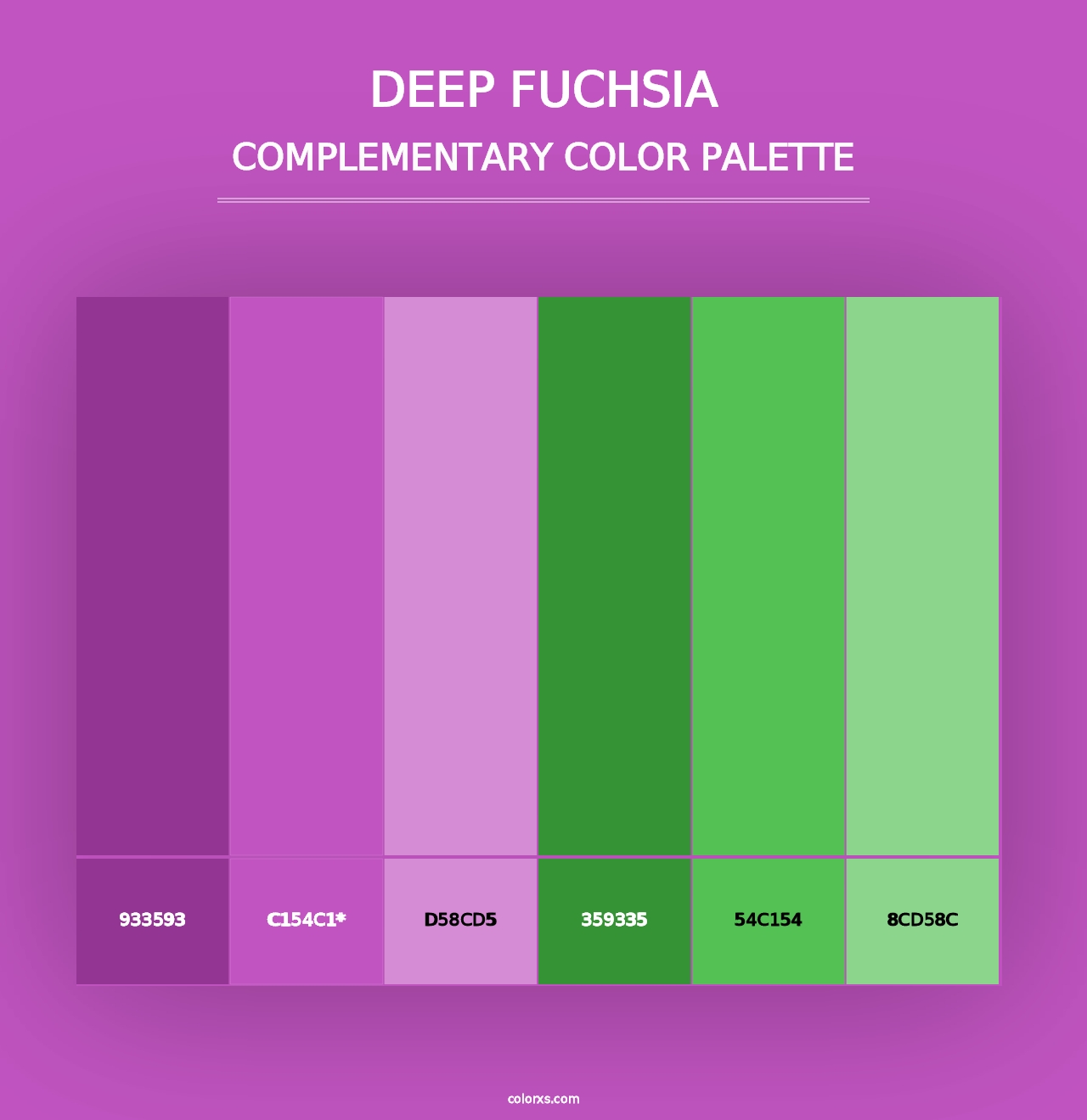 Deep Fuchsia - Complementary Color Palette