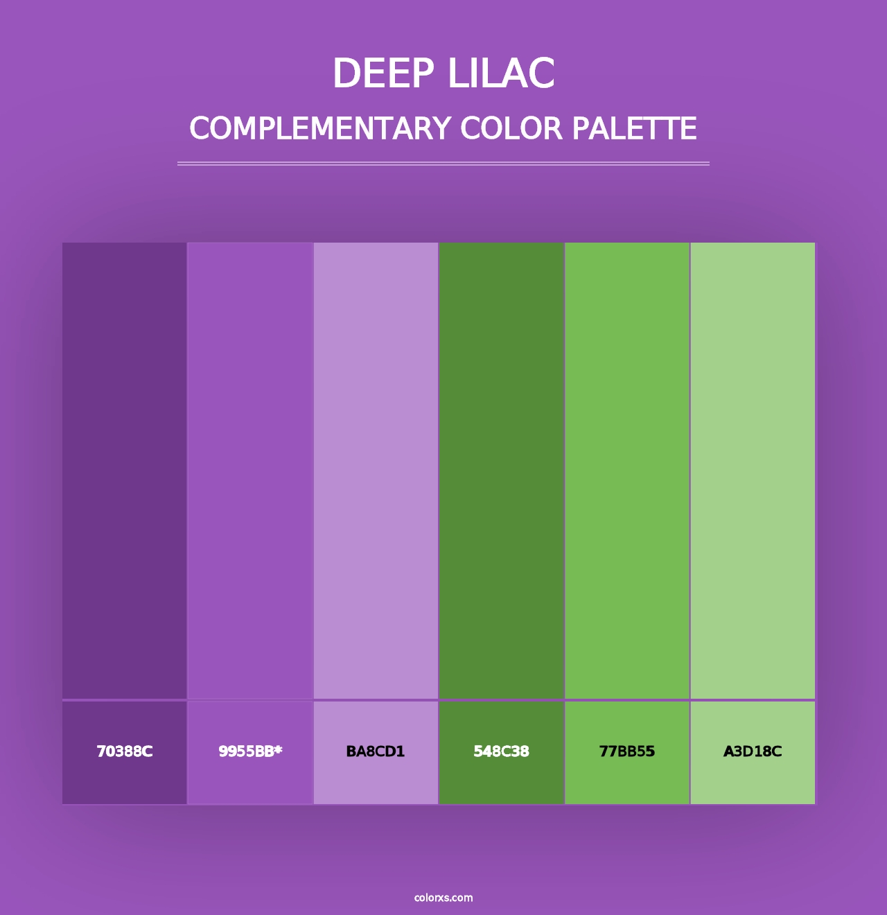 Deep Lilac - Complementary Color Palette