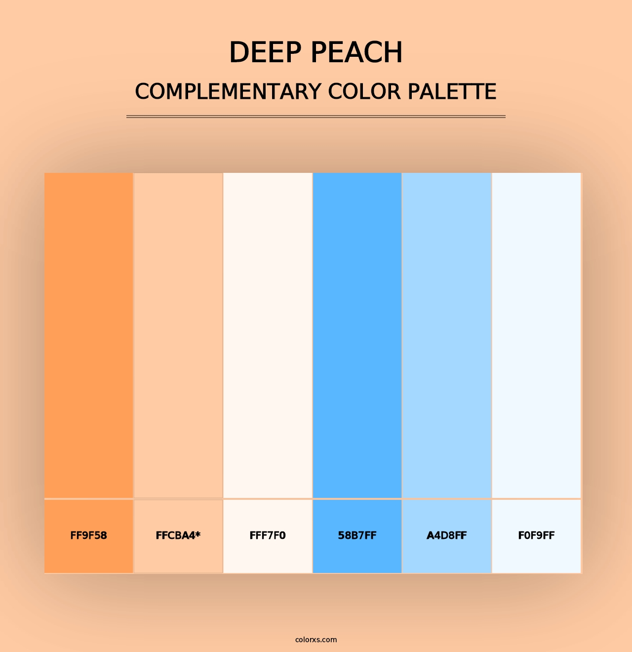 Deep Peach - Complementary Color Palette