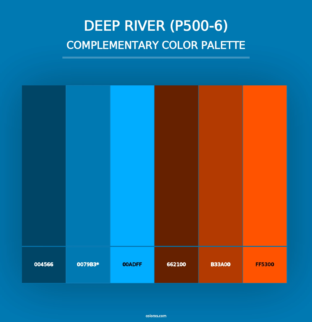 Deep River (P500-6) - Complementary Color Palette