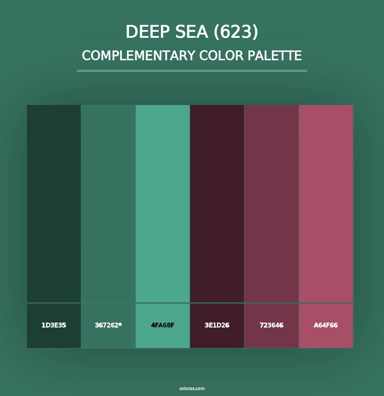 Deep Sea (623) - Complementary Color Palette