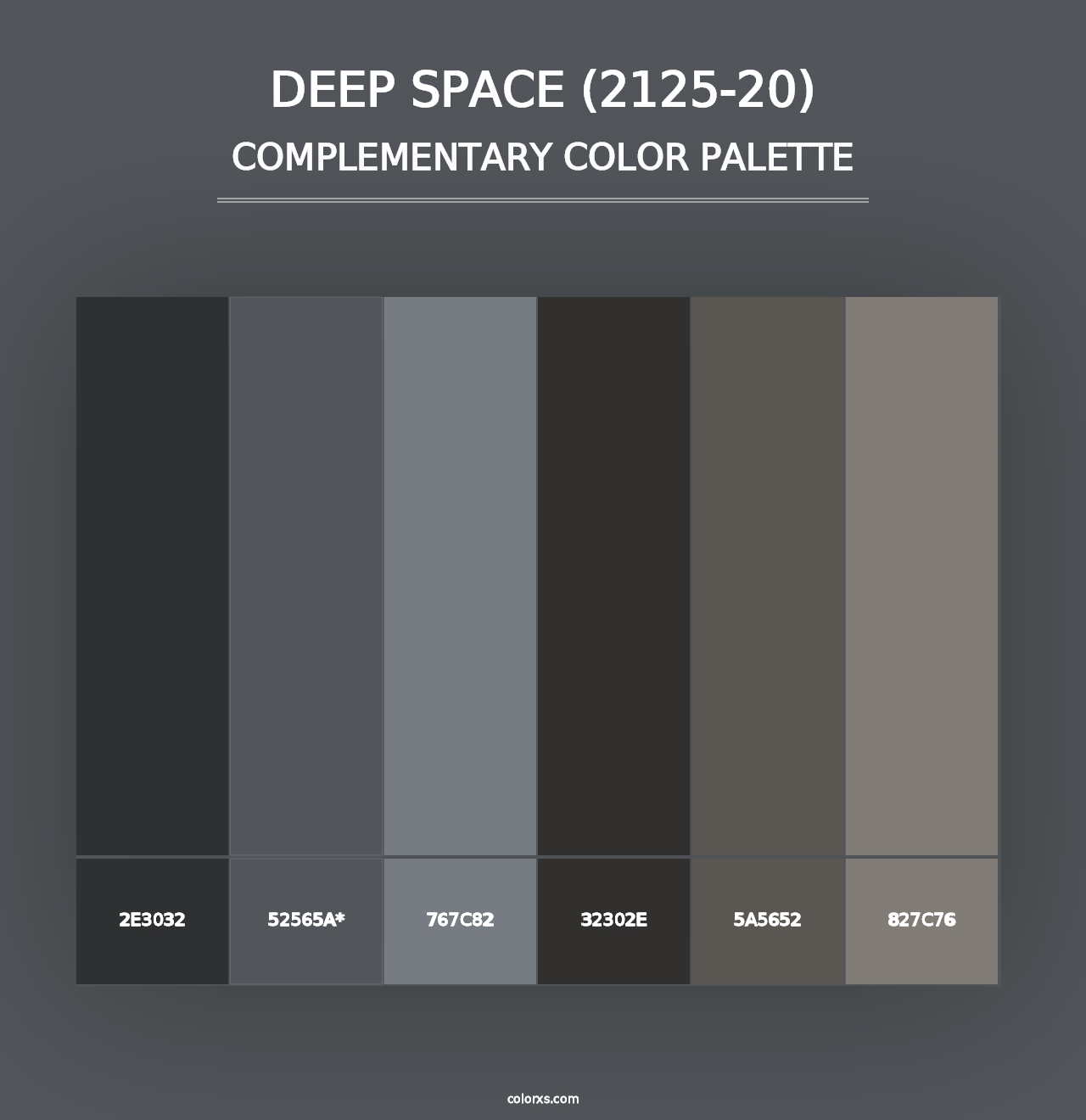 Deep Space (2125-20) - Complementary Color Palette