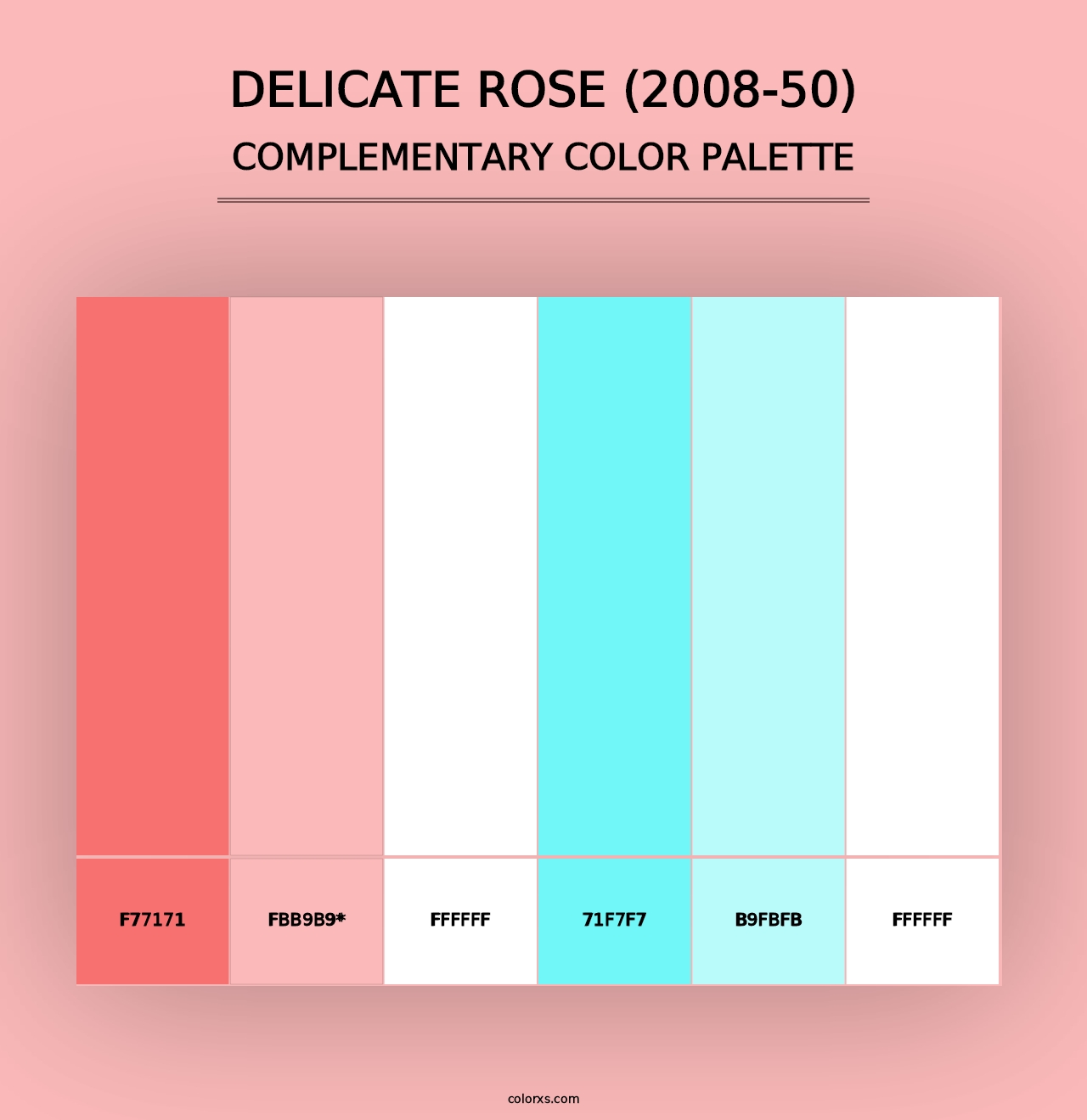 Delicate Rose (2008-50) - Complementary Color Palette