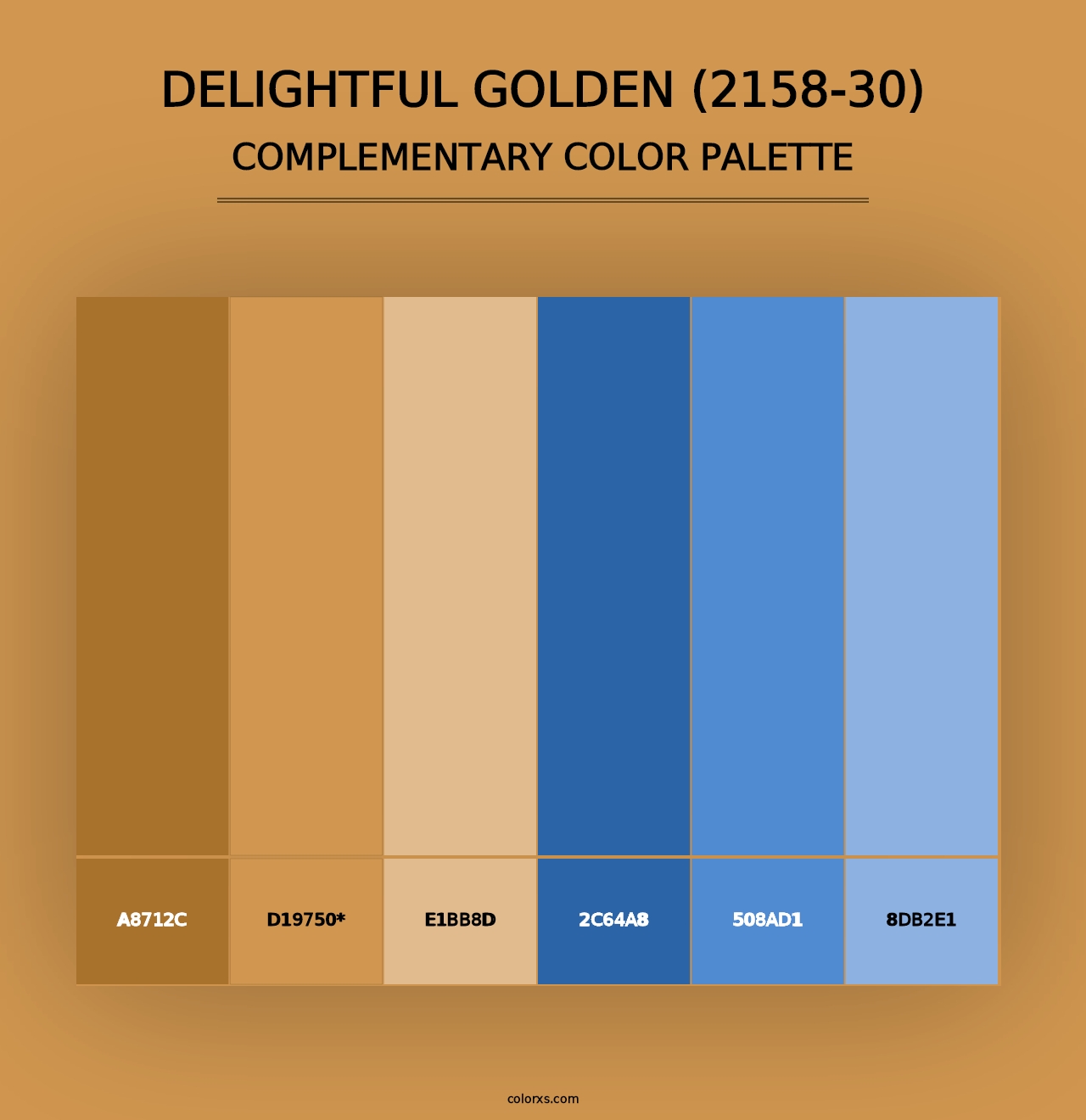 Delightful Golden (2158-30) - Complementary Color Palette