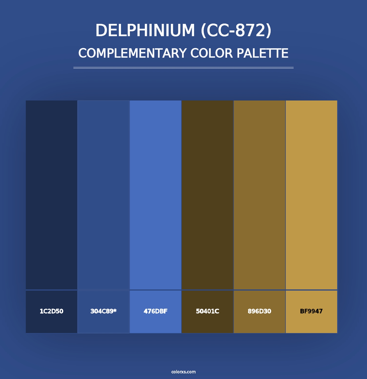 Delphinium (CC-872) - Complementary Color Palette