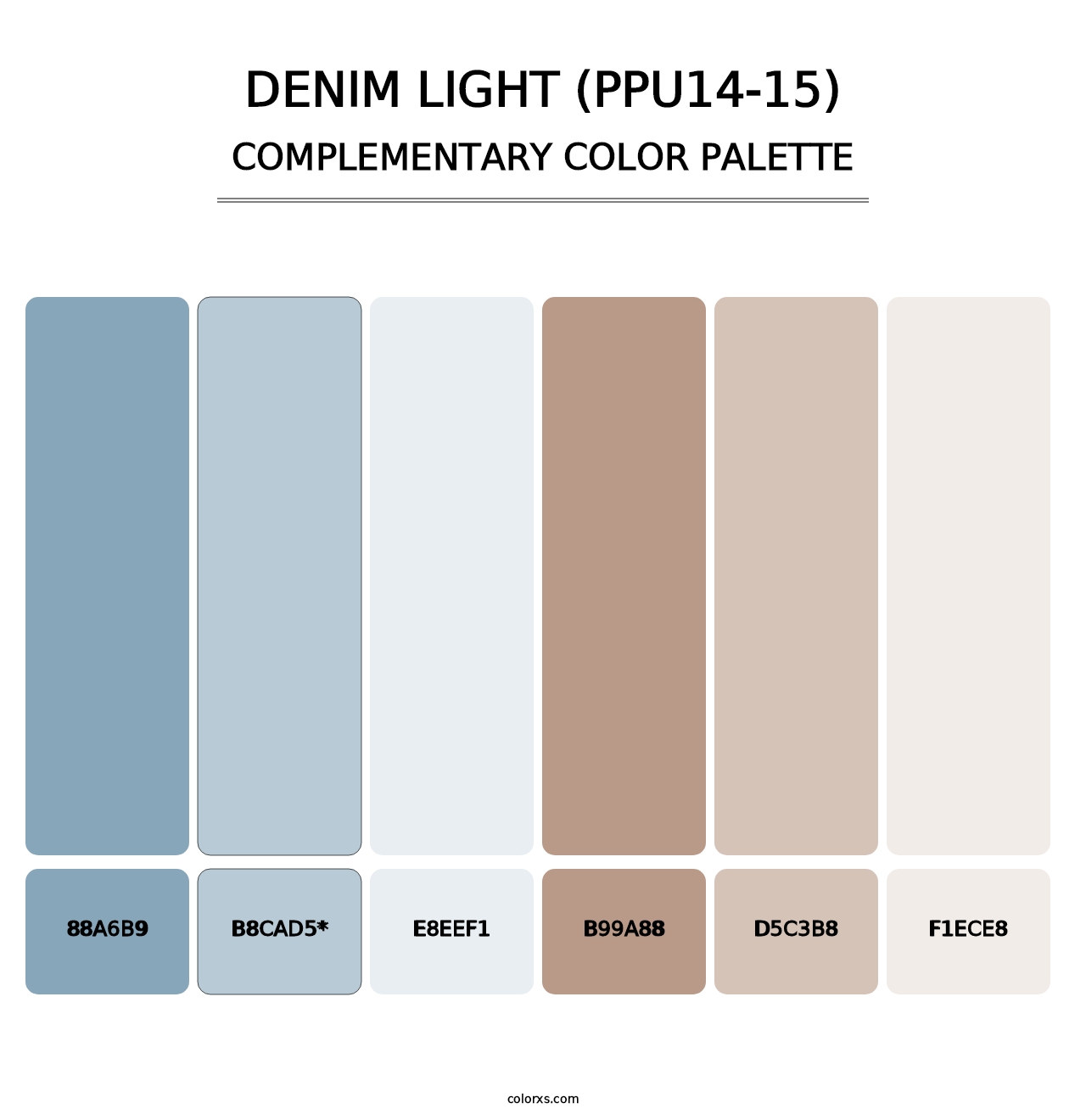 Denim Light (PPU14-15) - Complementary Color Palette