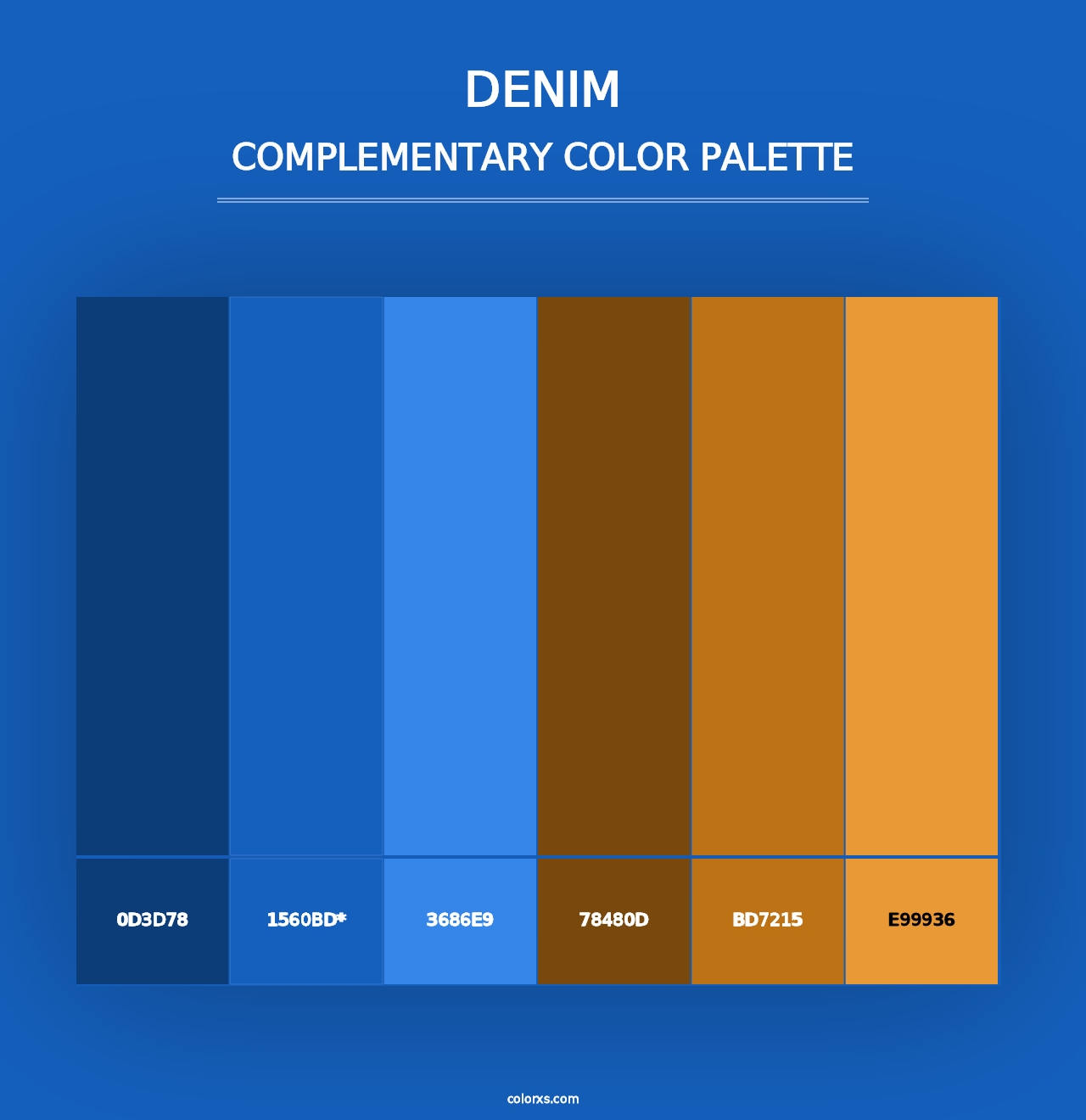 Denim - Complementary Color Palette