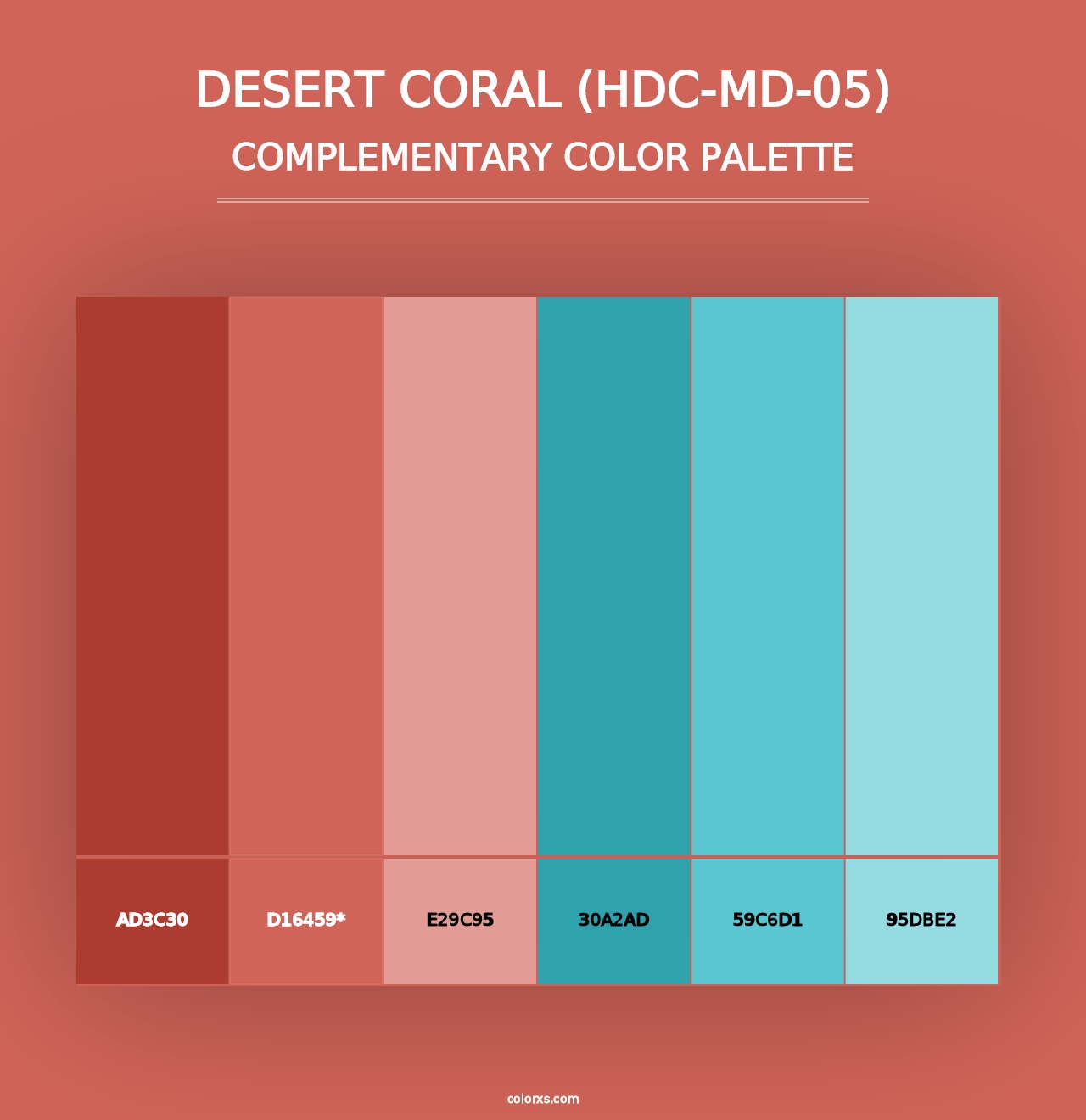 Desert Coral (HDC-MD-05) - Complementary Color Palette