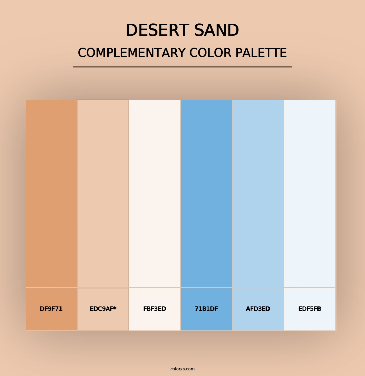 Desert Sand - Complementary Color Palette