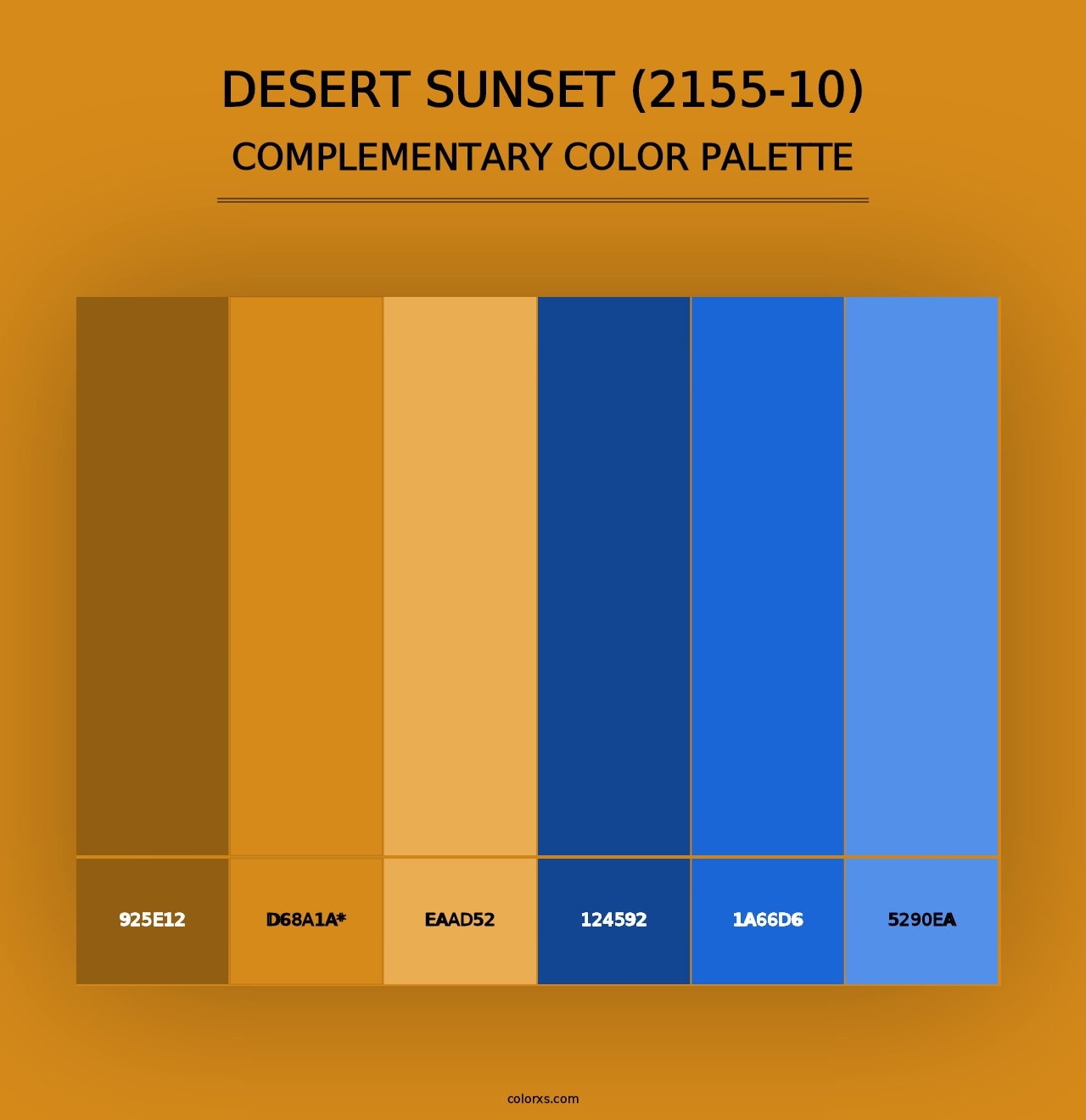 Desert Sunset (2155-10) - Complementary Color Palette