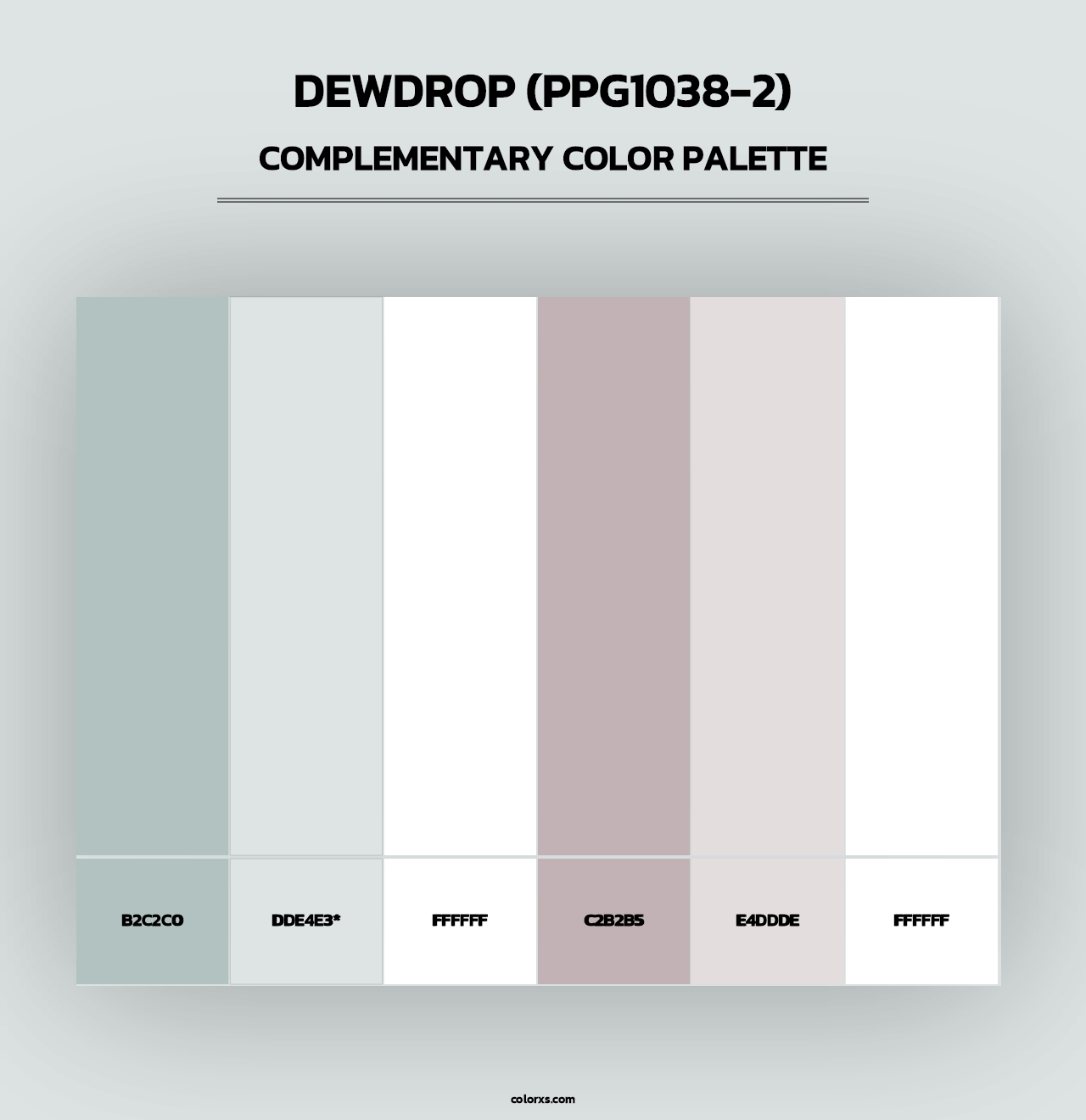 Dewdrop (PPG1038-2) - Complementary Color Palette