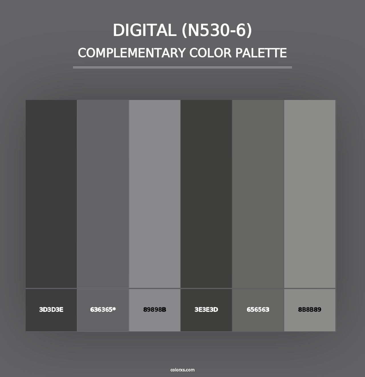 Digital (N530-6) - Complementary Color Palette