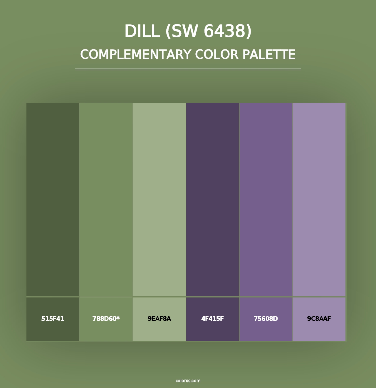 Dill (SW 6438) - Complementary Color Palette