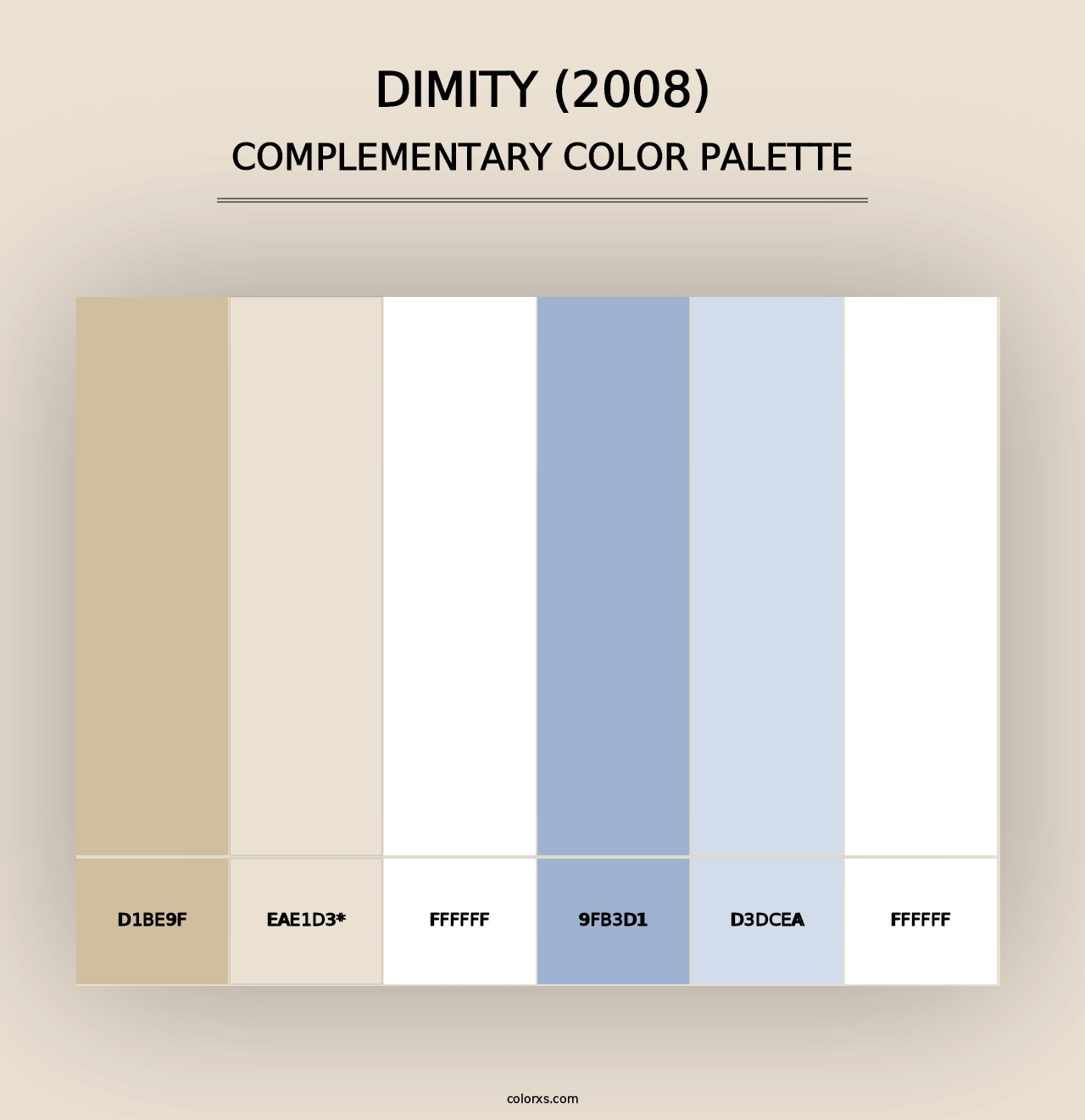 Dimity (2008) - Complementary Color Palette