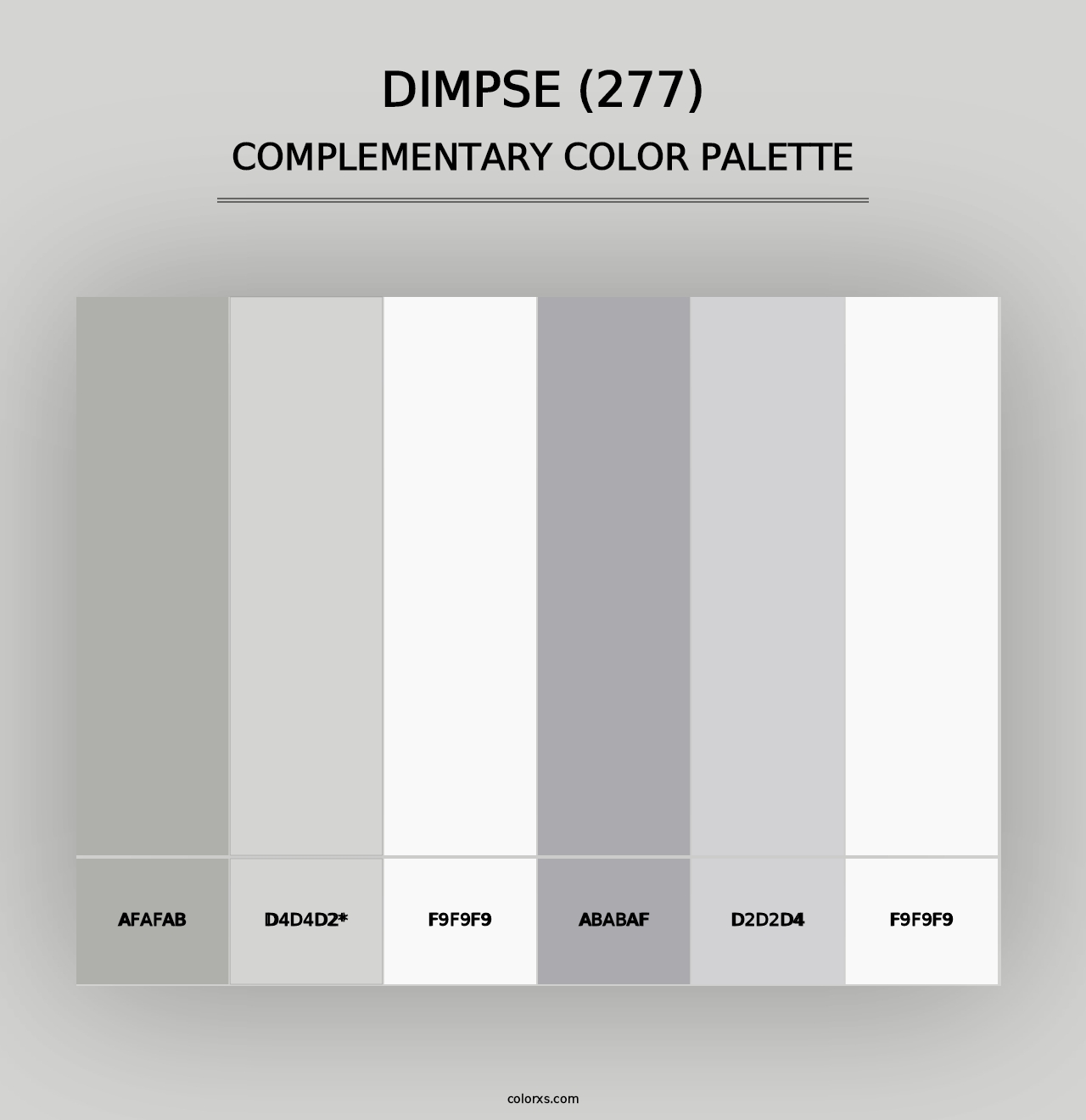 Dimpse (277) - Complementary Color Palette