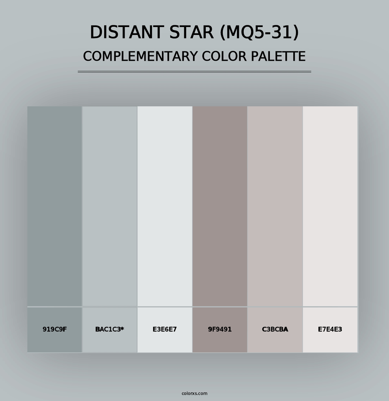 Distant Star (MQ5-31) - Complementary Color Palette