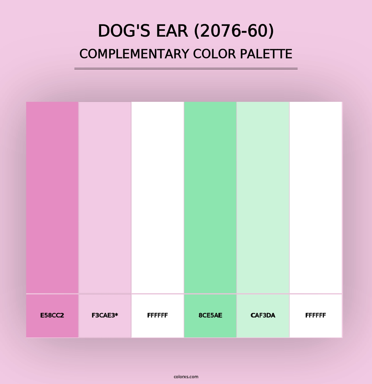 Dog's Ear (2076-60) - Complementary Color Palette