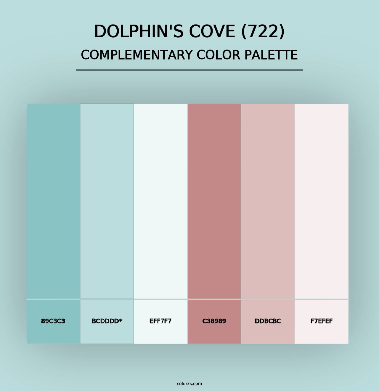 Dolphin's Cove (722) - Complementary Color Palette