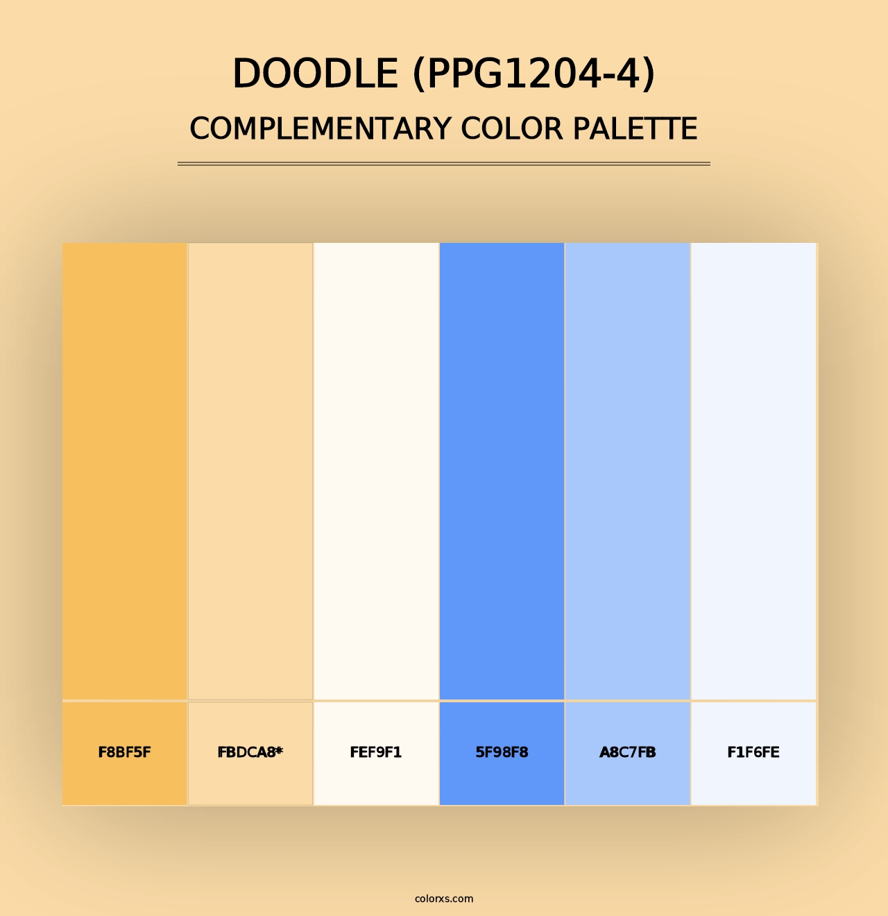 Doodle (PPG1204-4) - Complementary Color Palette