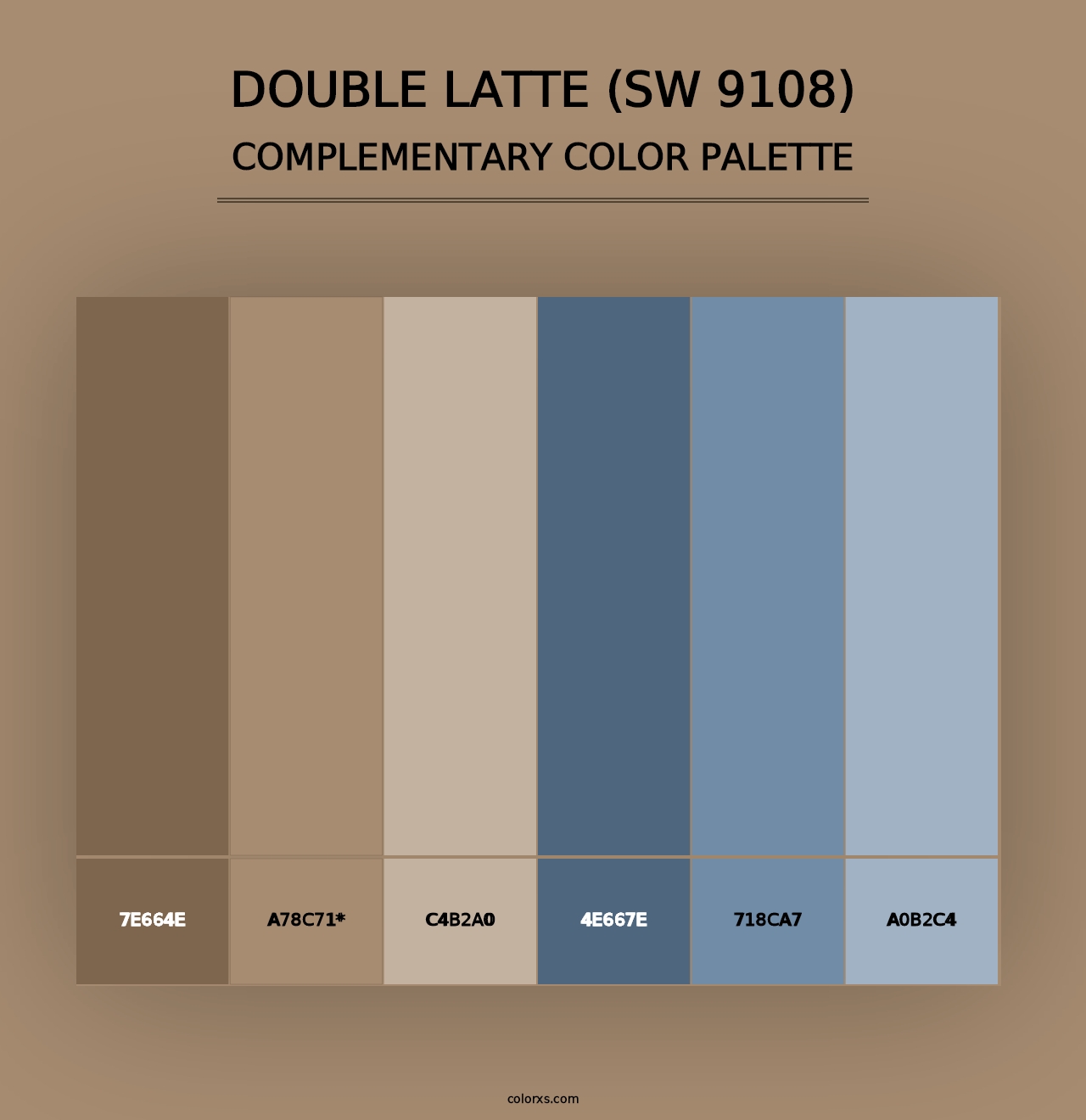 Double Latte (SW 9108) - Complementary Color Palette