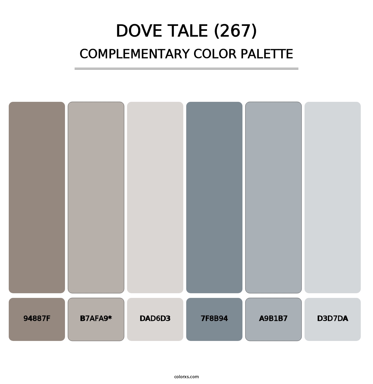 Dove Tale (267) - Complementary Color Palette