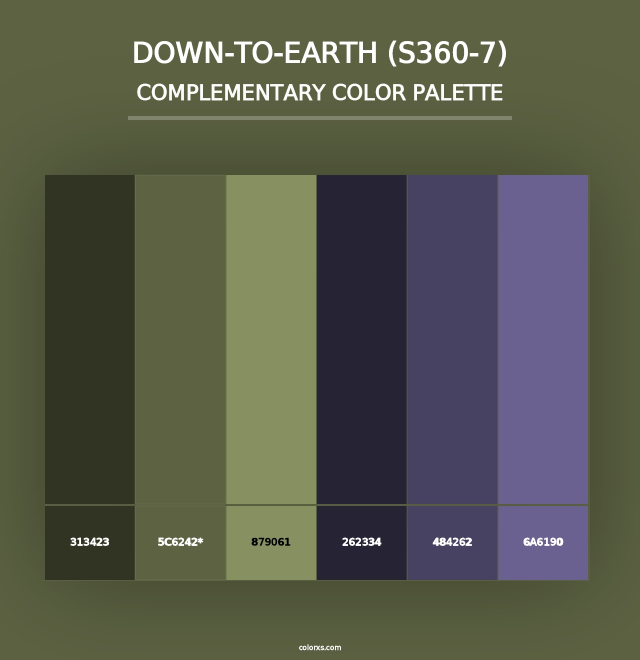 Down-To-Earth (S360-7) - Complementary Color Palette