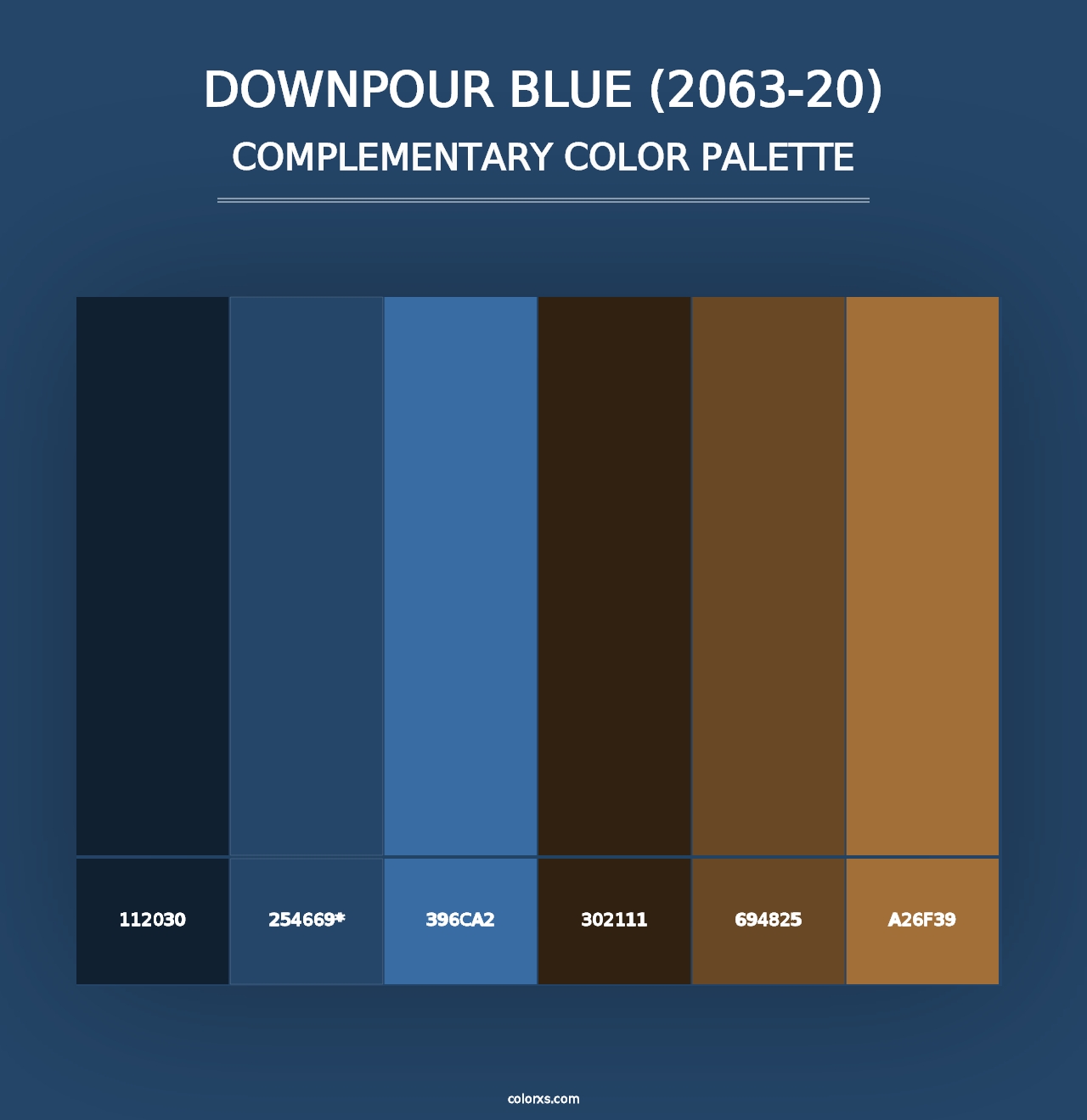 Downpour Blue (2063-20) - Complementary Color Palette