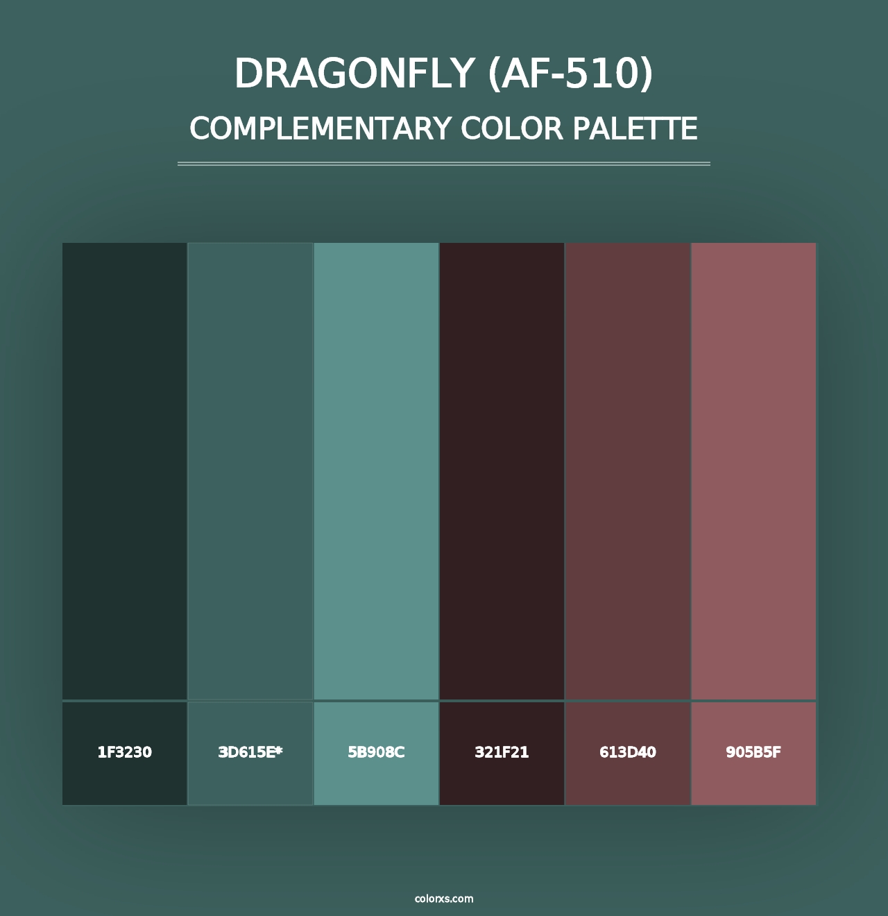 Dragonfly (AF-510) - Complementary Color Palette