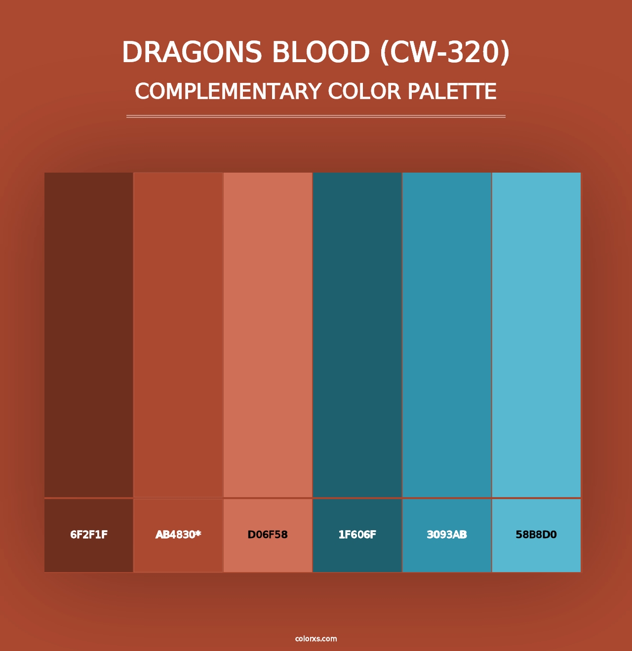 Dragons Blood (CW-320) - Complementary Color Palette