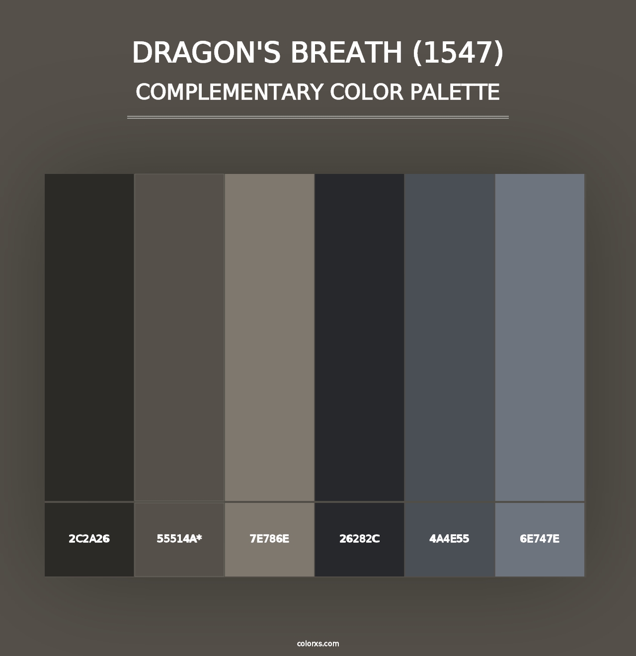 Dragon's Breath (1547) - Complementary Color Palette