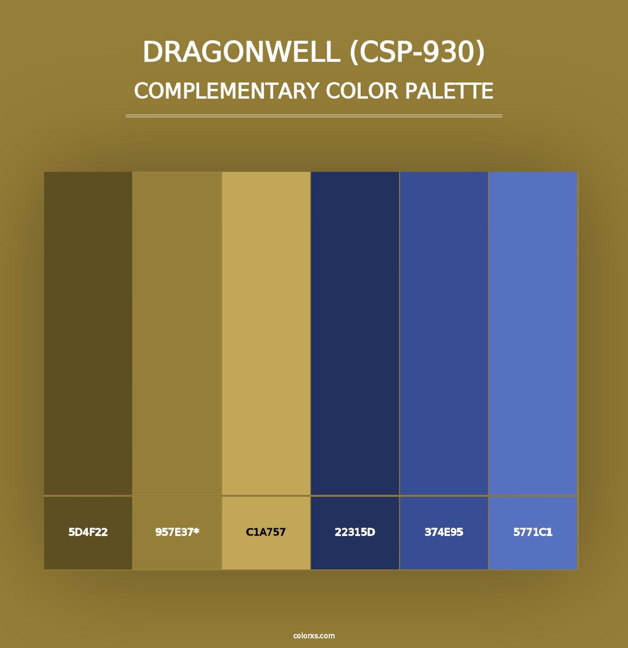 Dragonwell (CSP-930) - Complementary Color Palette