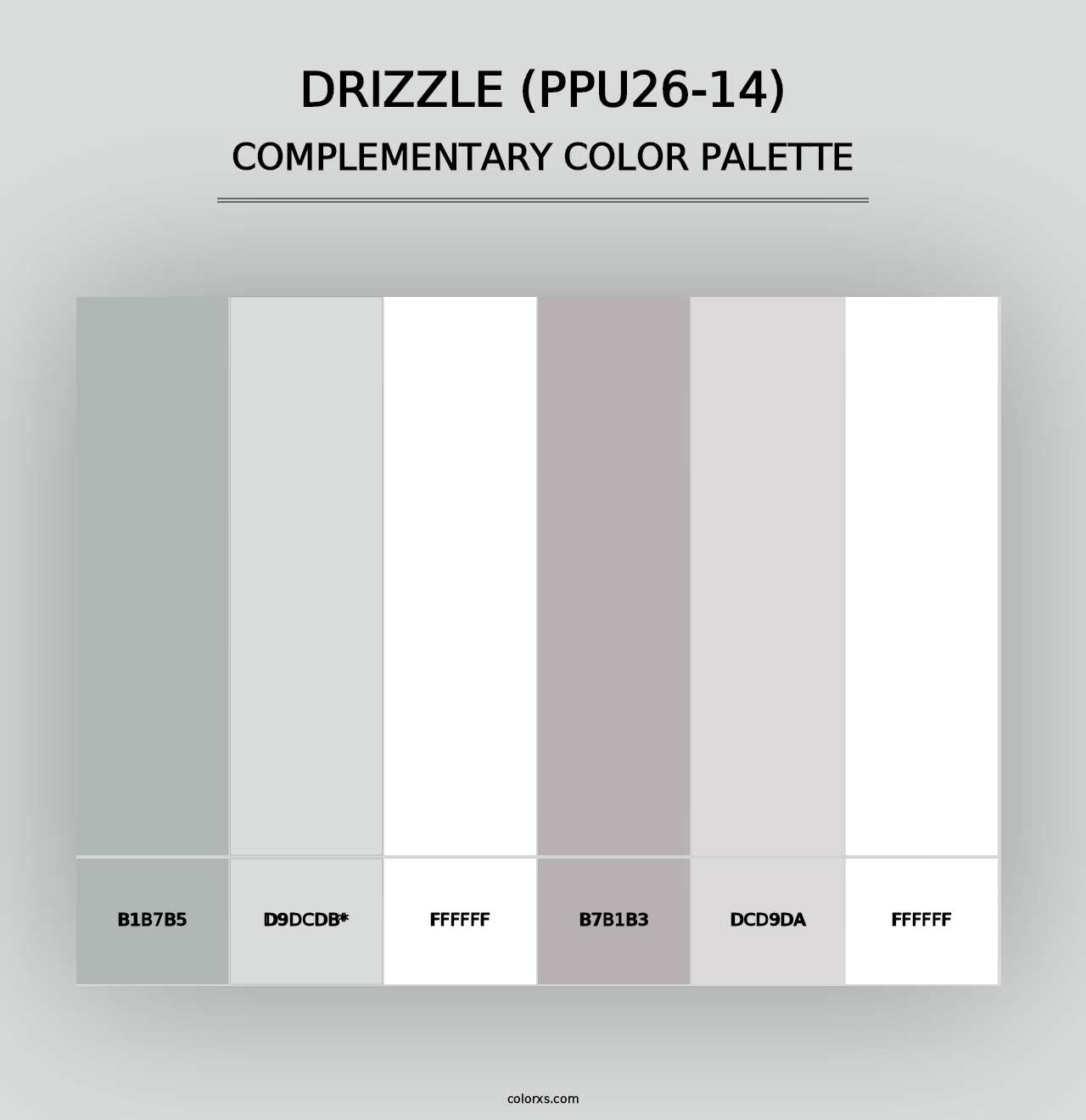 Drizzle (PPU26-14) - Complementary Color Palette