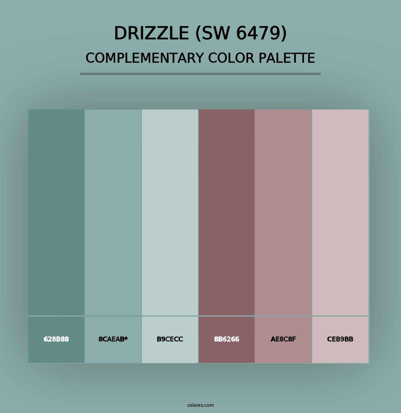 Drizzle (SW 6479) - Complementary Color Palette