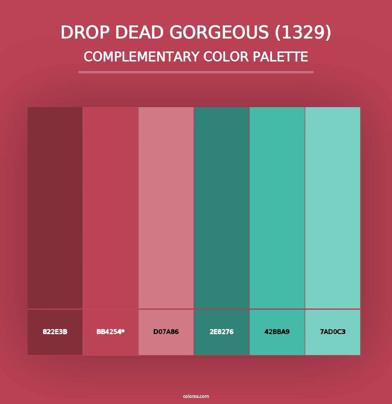 Drop Dead Gorgeous (1329) - Complementary Color Palette