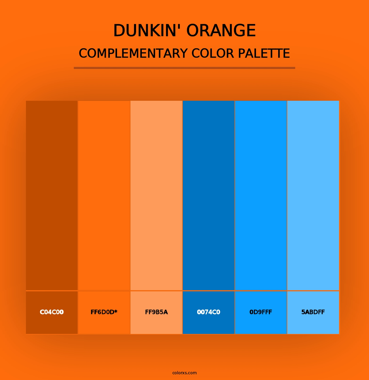 Dunkin' Orange - Complementary Color Palette