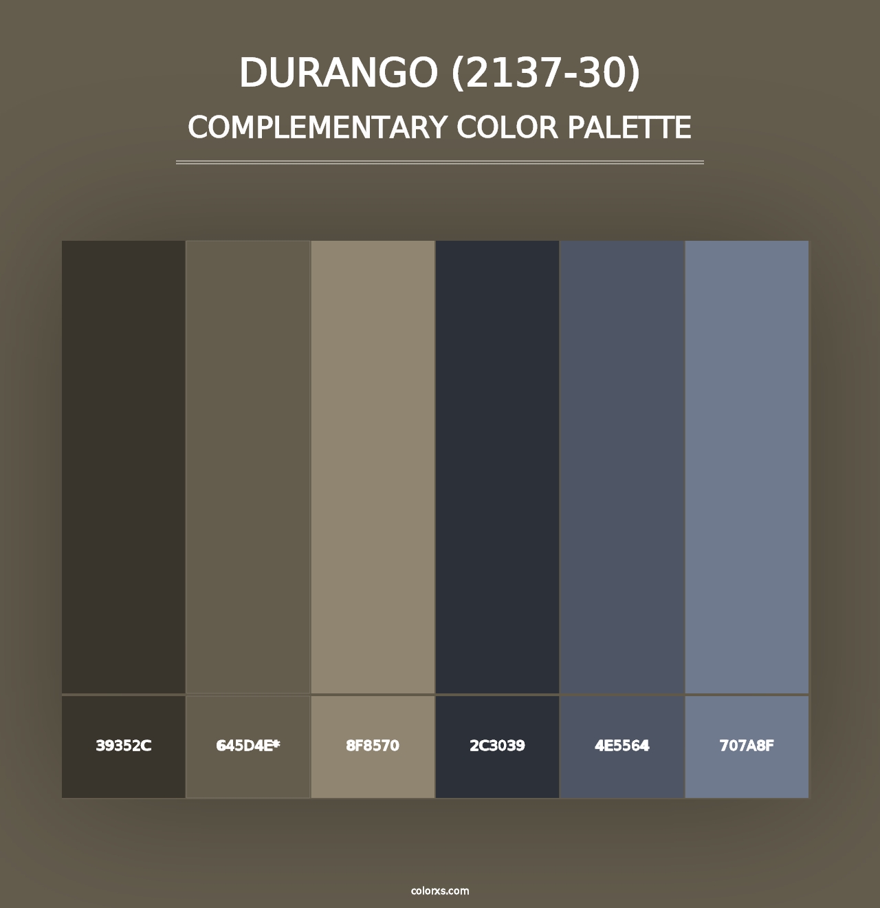 Durango (2137-30) - Complementary Color Palette