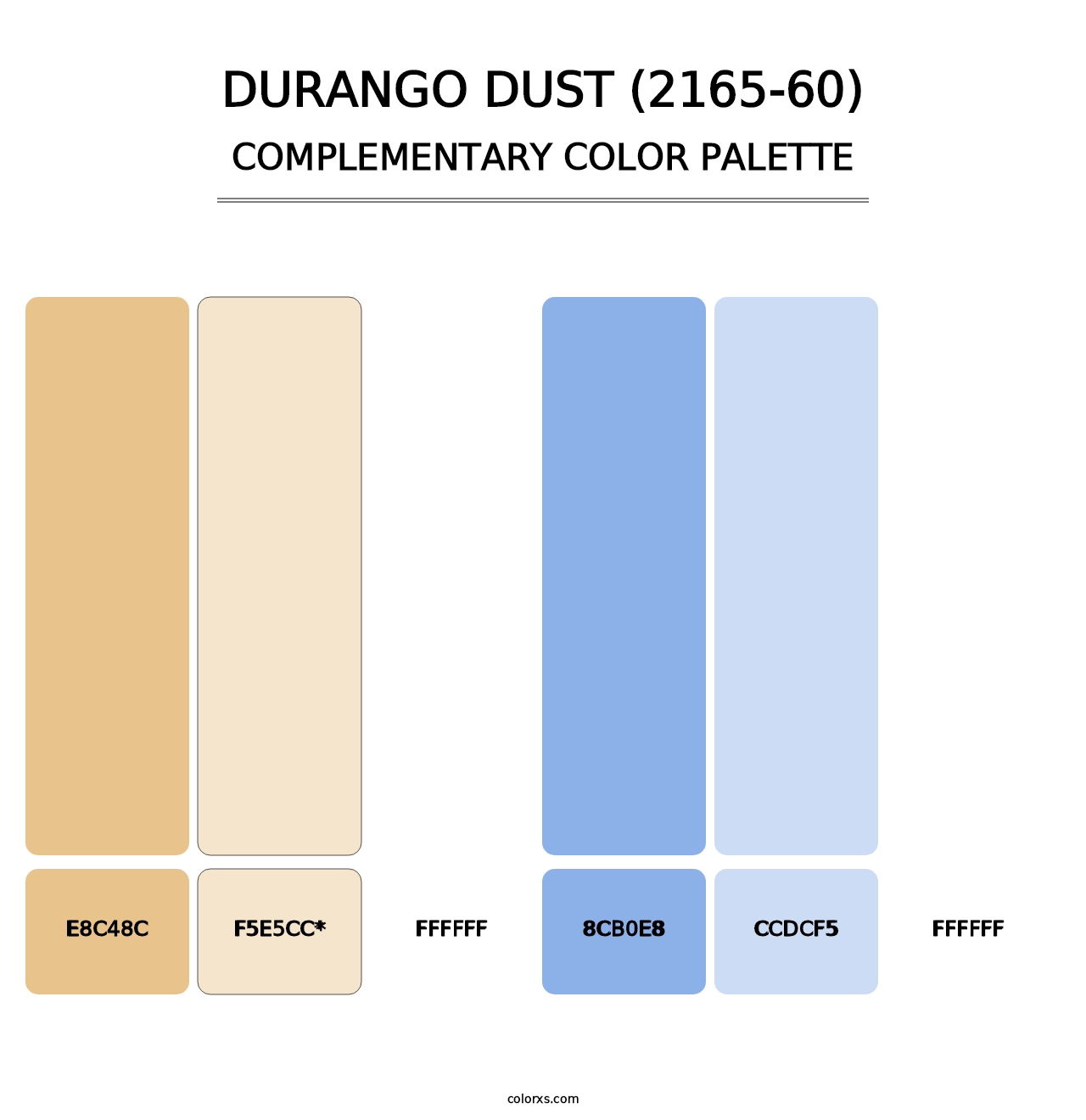 Durango Dust (2165-60) - Complementary Color Palette