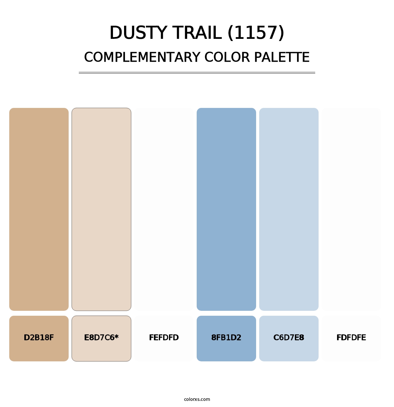 Dusty Trail (1157) - Complementary Color Palette