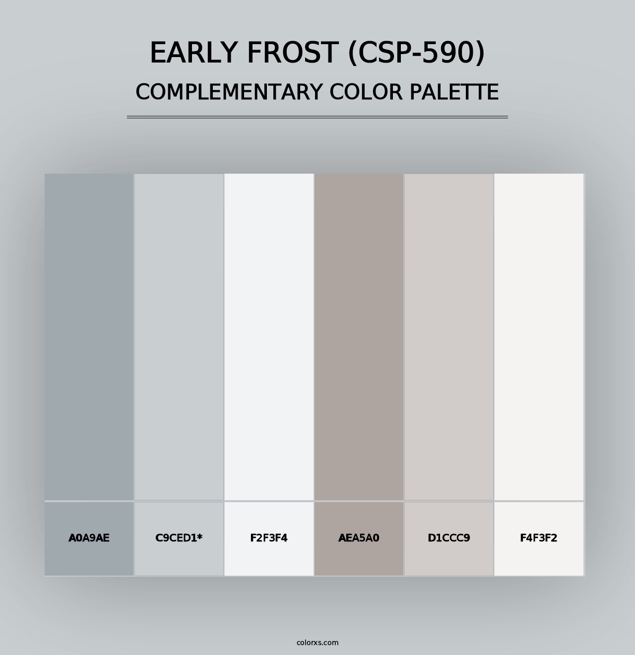 Early Frost (CSP-590) - Complementary Color Palette