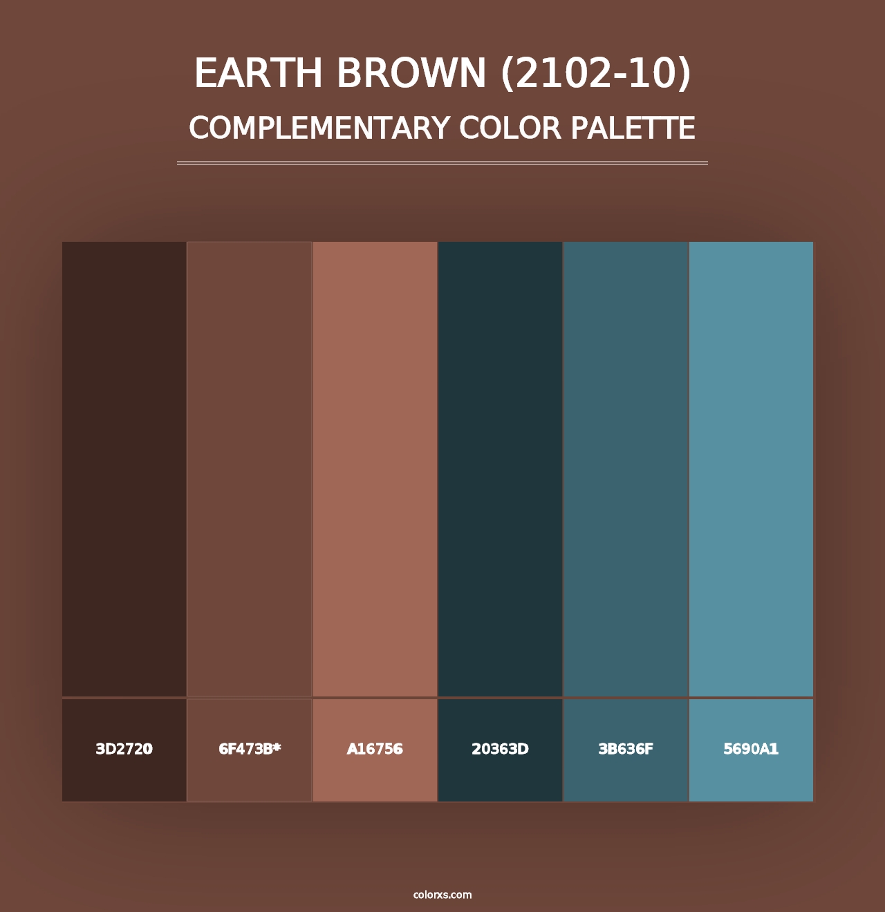 Earth Brown (2102-10) - Complementary Color Palette