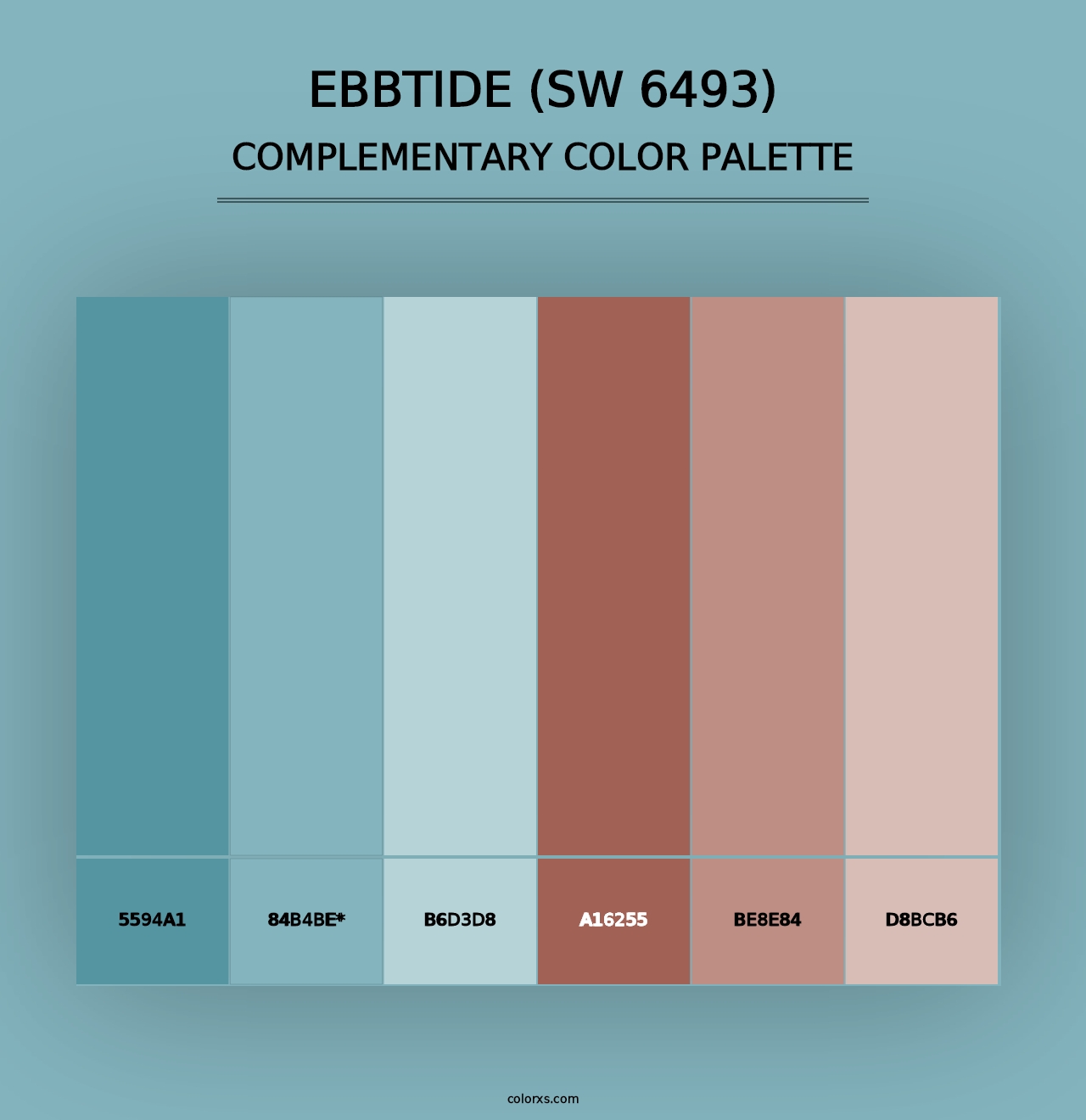 Ebbtide (SW 6493) - Complementary Color Palette