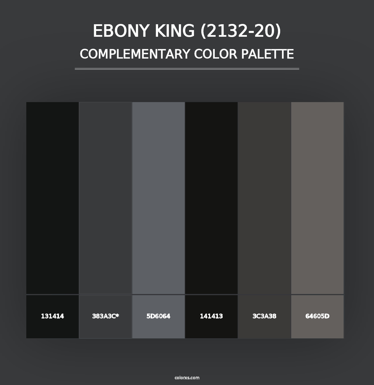 Ebony King (2132-20) - Complementary Color Palette