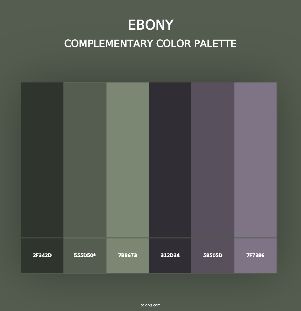 Ebony - Complementary Color Palette