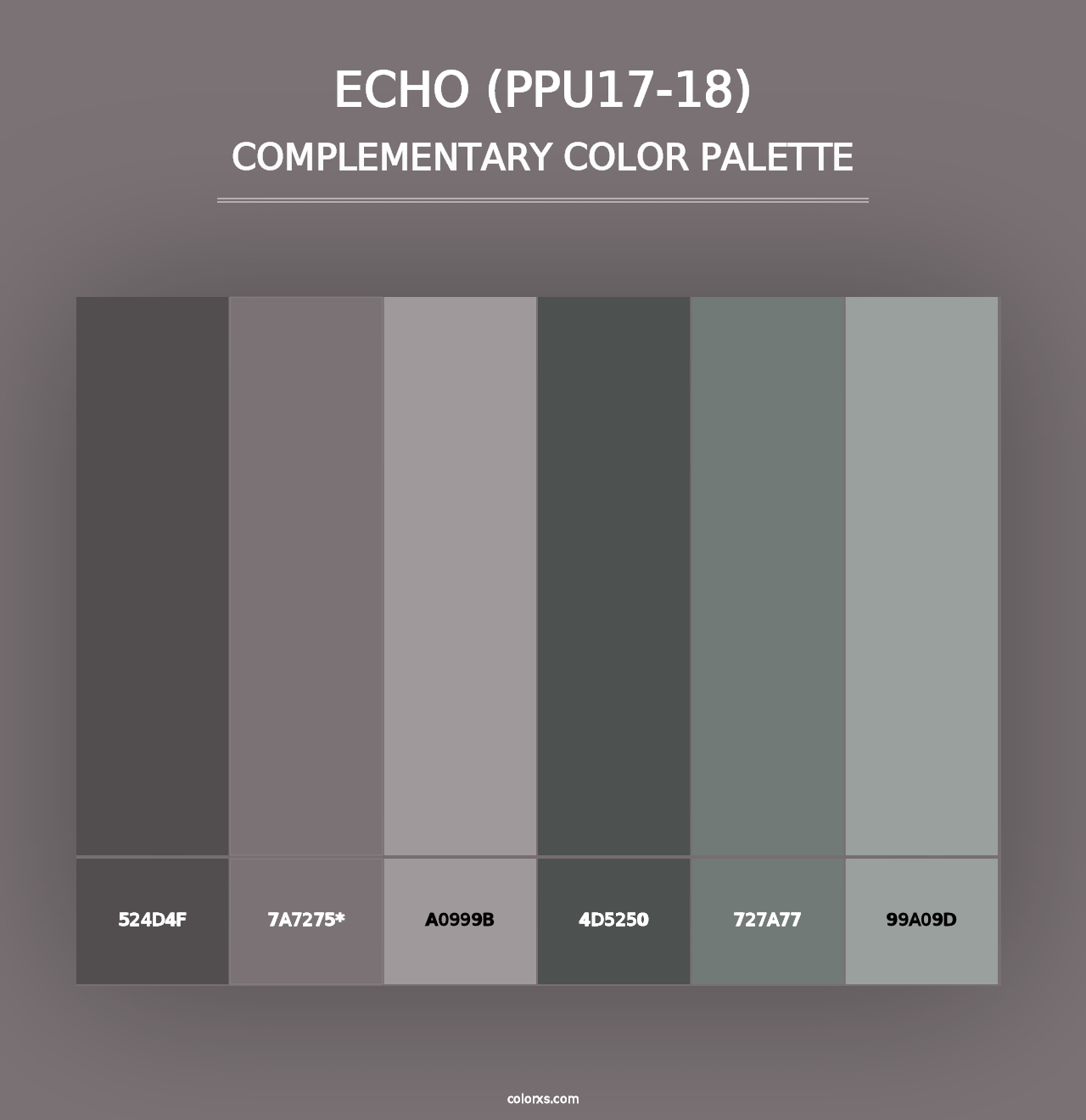 Echo (PPU17-18) - Complementary Color Palette