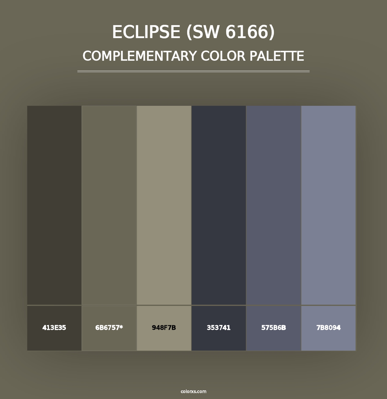 Eclipse (SW 6166) - Complementary Color Palette