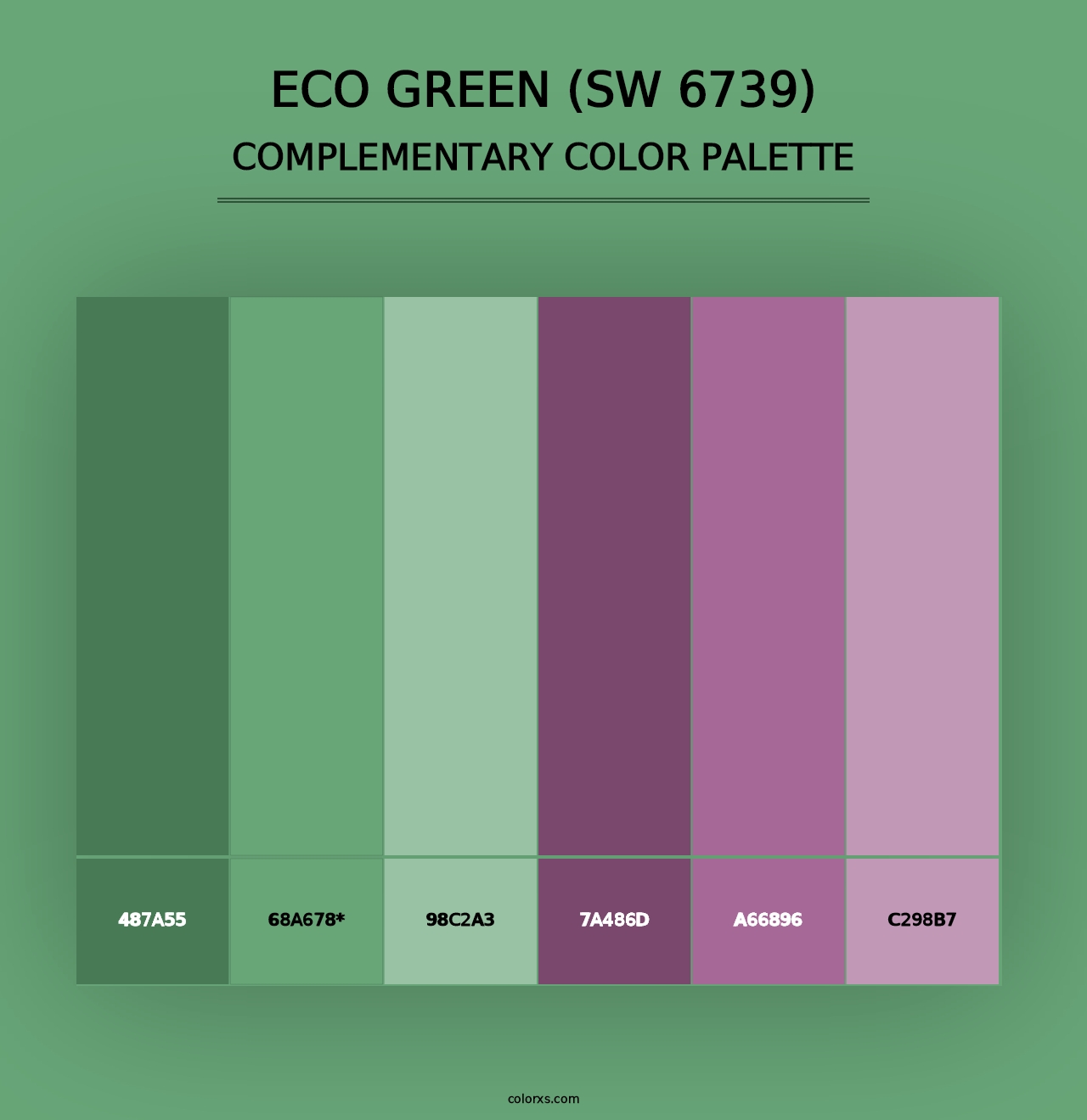 Eco Green (SW 6739) - Complementary Color Palette