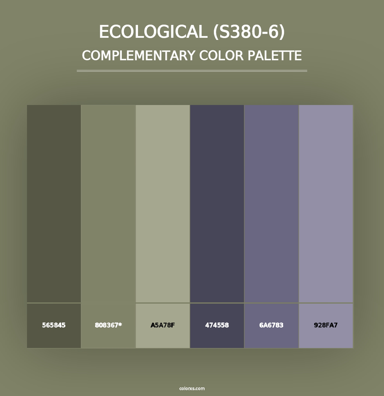 Ecological (S380-6) - Complementary Color Palette