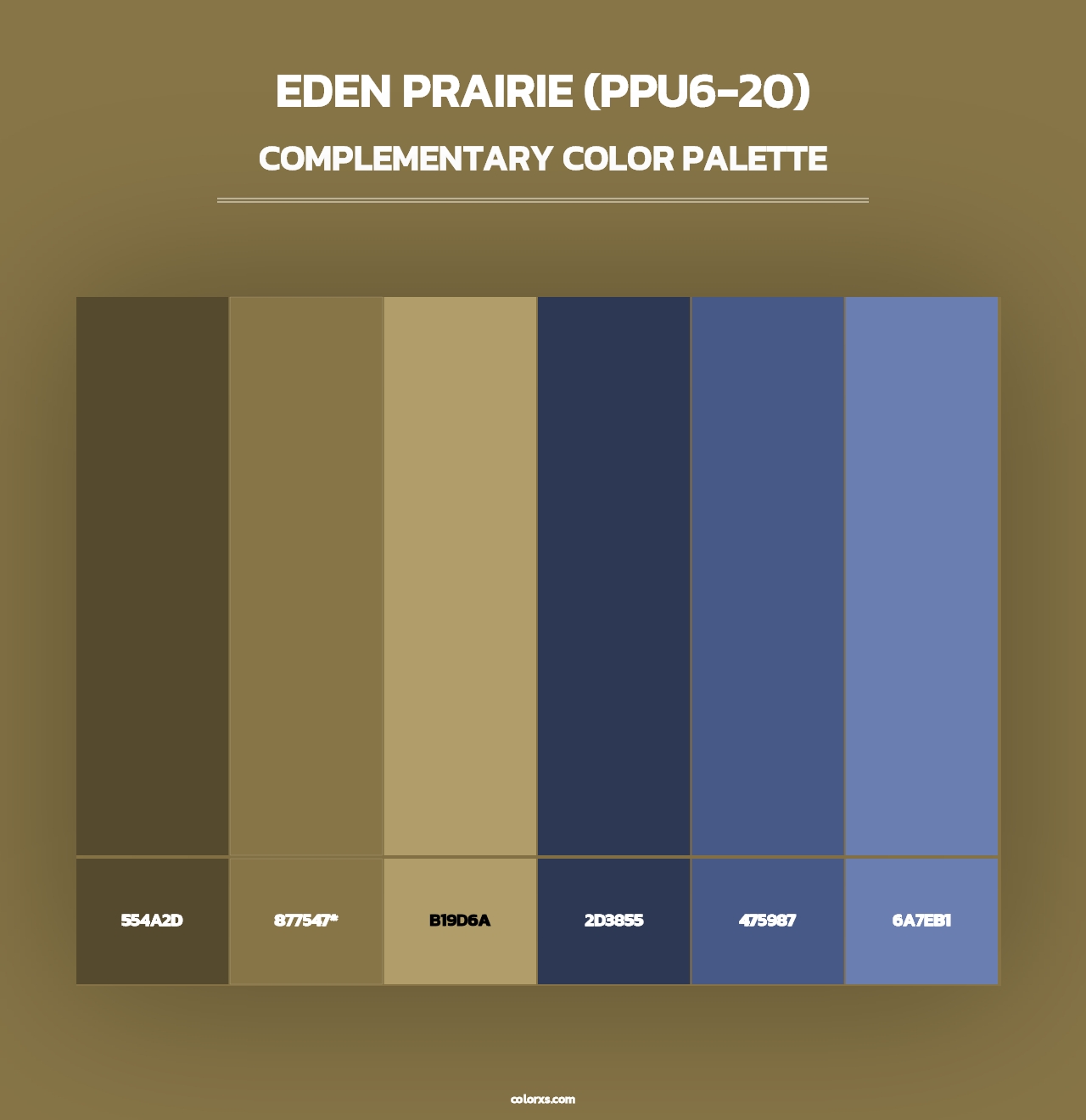 Eden Prairie (PPU6-20) - Complementary Color Palette