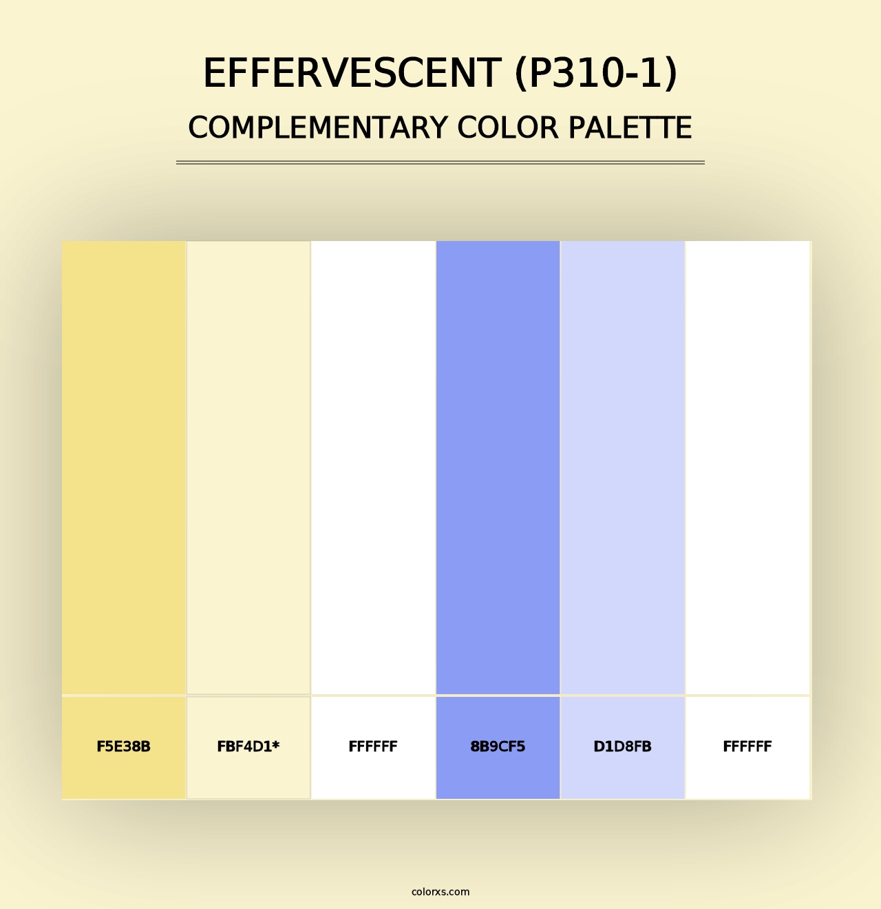 Effervescent (P310-1) - Complementary Color Palette